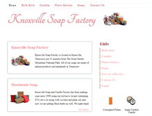 Tablet Screenshot of knoxvillesoapfactory.com